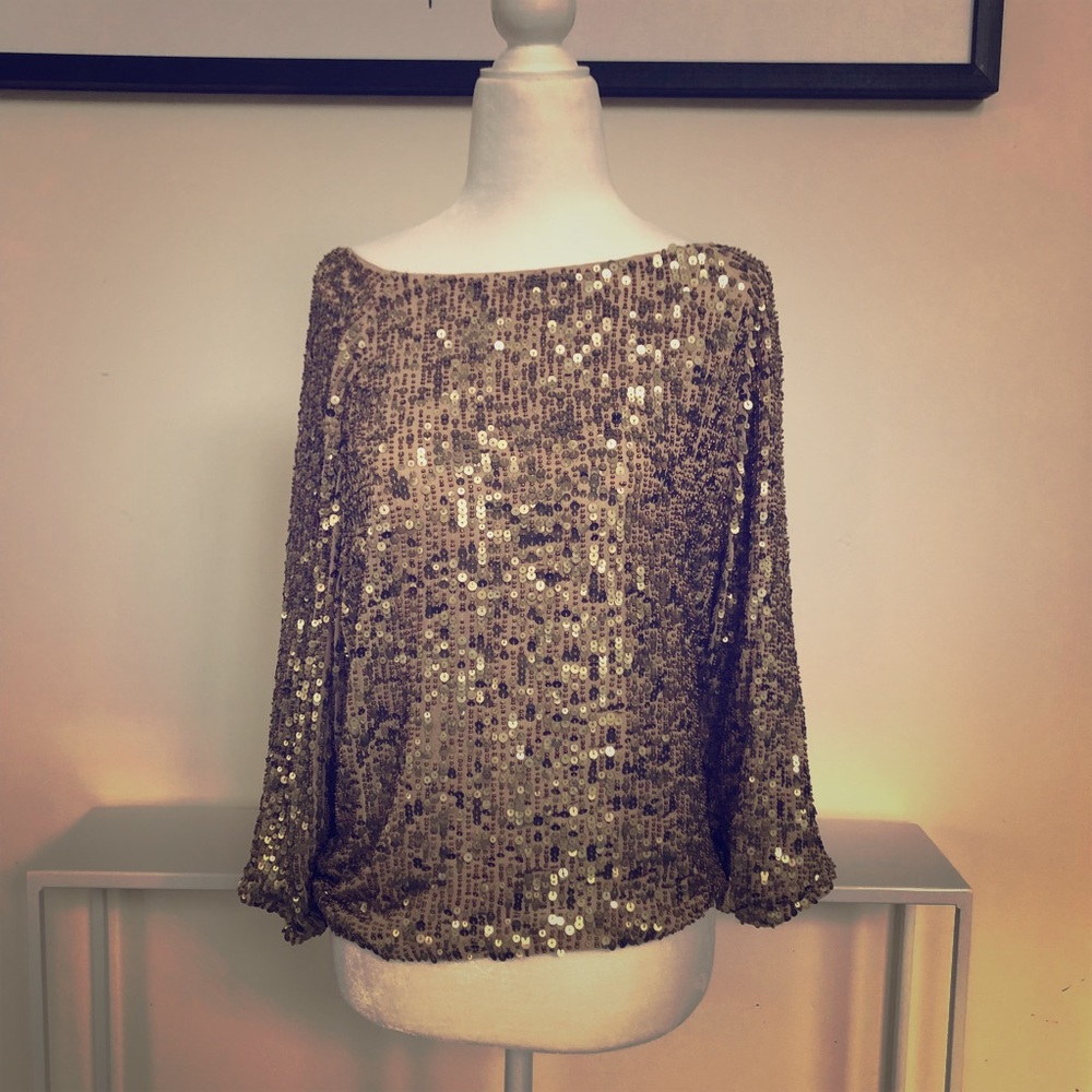 Vince Sequin top
